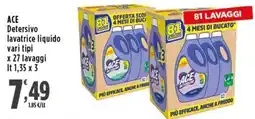 Rossotono Carrefour Detersivo lavatrice liquido Ace offerta