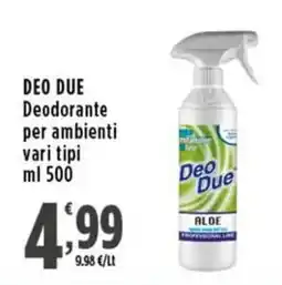Rossotono Carrefour Deodorante per ambienti Aloe Deo Due offerta