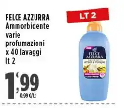 Rossotono Carrefour FELCE AZZURRA Ammorbidente offerta