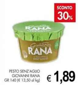 PrestoFresco Pesto senz'aglio Giovanni Rana offerta