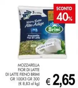 PrestoFresco Mozzarella fior di latte di latte fieno Brimi offerta