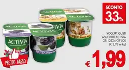 PrestoFresco Yogurt gusti assortiti Activia offerta
