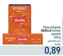 Talento Professional Store Barilla Pasta integrale offerta