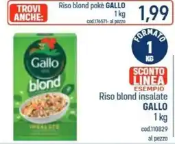 Talento Professional Store Riso blond insalate Gallo offerta