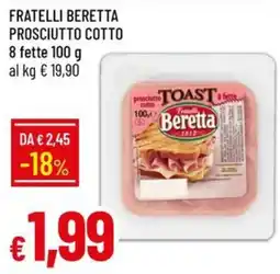 IperFamila Prosciutto cotto Beretta offerta