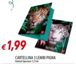Galassia Cartellina 3 lembi Pigna Animal offerta