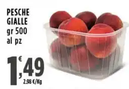 Rossotono Carrefour Pesche gialle offerta