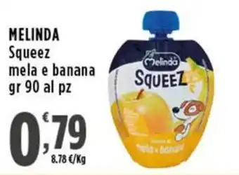 Melinda Squeeze mela e banana
