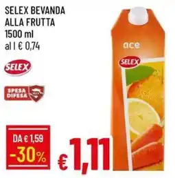 IperFamila Bevanda alla frutta Selex offerta