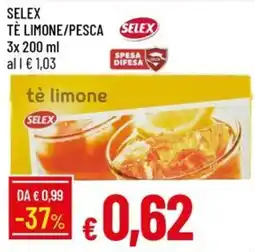 IperFamila Tè limone Selex offerta