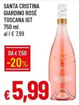IperFamila Santa Cristina Giardino Rosé offerta