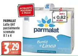Rossotono Carrefour Parmalat Latte UHT parzialmente scremato offerta
