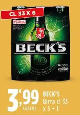 Rossotono Carrefour Beck's Birra offerta