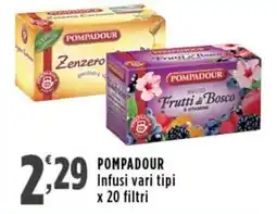 Rossotono Carrefour Pompadour Infusi vari tipi offerta