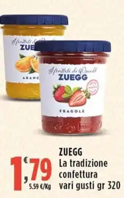 Rossotono Carrefour Zuegg confettura offerta