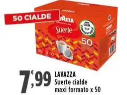 Rossotono Carrefour Lavazza Suerte cialde offerta