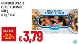 Galassia Sugo scampi e frutti di mare Arbi offerta