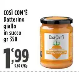 Rossotono Carrefour Così Com'è Datterino giallo in succo offerta
