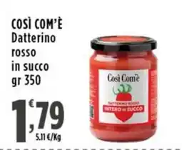 Rossotono Carrefour Così Com'è Datterino rosso in succo offerta