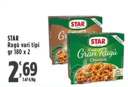 Rossotono Carrefour Star Ragù offerta