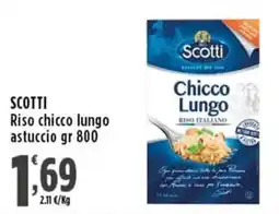 Rossotono Carrefour Scotti Riso chicco lungo offerta