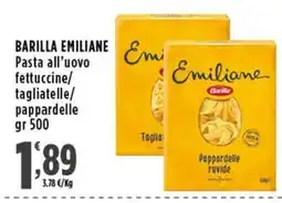 Rossotono Carrefour Barilla Emiliane Pasta all'uovo offerta