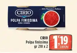 Rossotono Carrefour Cirio Polpa finissima offerta