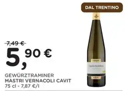Orvea Gewürztraminer Mastri Vernacoli Cavit offerta