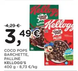 Orvea Coco pops barchette, palline Kellogg's offerta