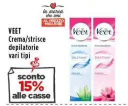 Rossotono Carrefour Veet Crema/strisce depilatorie vari tipi offerta