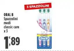 Rossotono Carrefour Oral B spazzolini medi classic care offerta