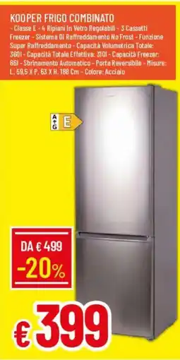 Galassia Kooper frigo combinato offerta