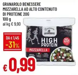 IperFamila Mozzarella ad alto contenuto di proteine Granarolo Benessere offerta