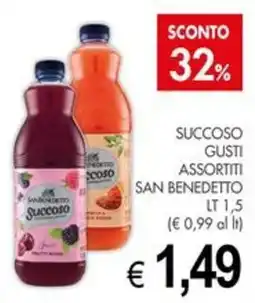 PrestoFresco Succoso gusti assortiti San Benedetto offerta