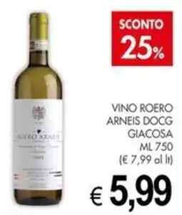 PrestoFresco Vino Roero Arneis DOCG Giacosa offerta
