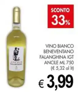 PrestoFresco Vino bianco beneventano falanghina igt ancile offerta