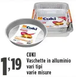 Rossotono Carrefour Cuki Vaschette in alluminio offerta