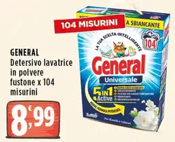 Rossotono Carrefour General Detersivo lavatrice in polvere offerta