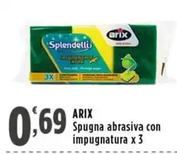 Rossotono Carrefour Splendelli spugna abrasiva offerta