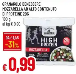 Galassia Granarolo benessere mozzarella ad alto contenuto di proteine offerta