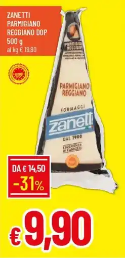 Galassia Zanetti Parmigiano Reggiano DOP offerta