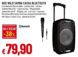IperFamila NGS Wild Samba Cassa Bluetooth offerta