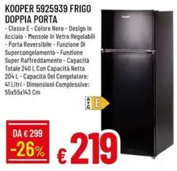 IperFamila Kooper frigo doppia porta offerta