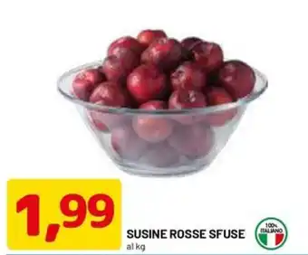 Susine rosse sfuse