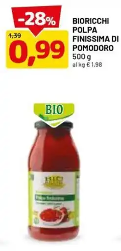 DPiù Bioricchi polpa finissima di pomodoro offerta