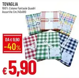 Galassia Tovaglia 100% Cotone Fantasie Quadri Assortite offerta