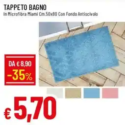 Galassia Tappeto bagno in microfibra Miami offerta