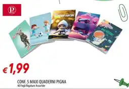Galassia 5 Maxi Quaderni Pigna offerta