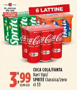 Rossotono Carrefour Coca Cola/Fanta offerta