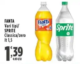 Rossotono Carrefour Fanta Sprite offerta